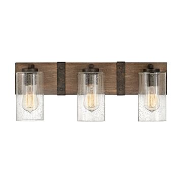 Hinkley Sawyer 3-Light Bathroom Vanity Light In Sequoia