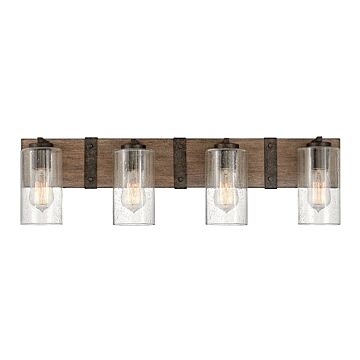 Hinkley Sawyer 4-Light Bathroom Vanity Light In Sequoia