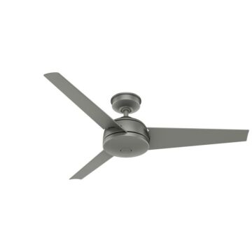 Hunter Trimaran 52" Indoor/Outdoor Ceiling Fan in Matte Silver