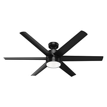 Solaria 1-Light 60" Ceiling Fan in Matte Black