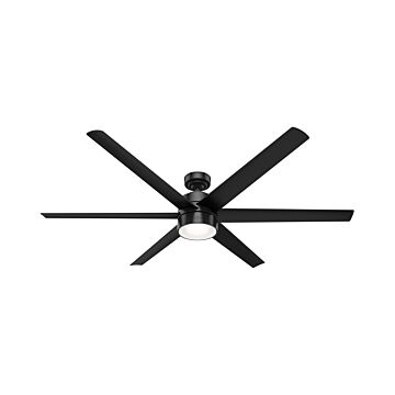 Solaria 1-Light 72" Ceiling Fan in Matte Black