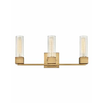 Hinkley Xander 3-Light Bathroom Vanity Light In Heritage Brass