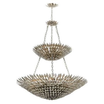 Broche 18 Light Chandelier in Antique Silver by Crystorama