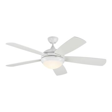 Discus 1-Light 52" Ceiling Fan in Matte White