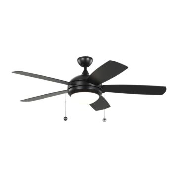 Discus 1-Light 52" Ceiling Fan in Matte Black