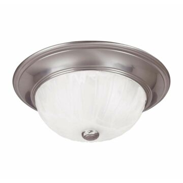 Flush Mount Two Light Flush Mount in Satin Nickel by Savoy House