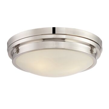 Lucerne Three Light Flush Mount in Polished Nickel by Savoy House
