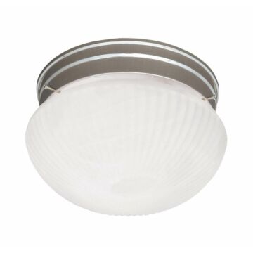 Flush Mount Two Light Flush Mount in Satin Nickel by Savoy House