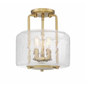 Savoy House Avalon 3 Light Ceiling Light in Warm Brass