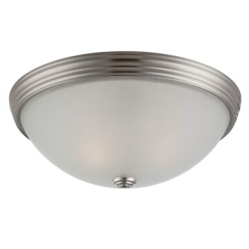 Flush Mount Two Light Flush Mount in Satin Nickel by Savoy House
