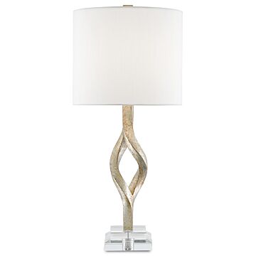 Currey & Company 32 Inch Elyx Table Lamp in Chinois Silver Leaf