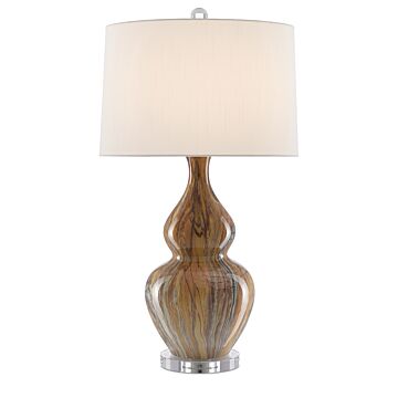 Currey & Company 31 Inch Kolor Brown Table Lamp in Earth and Brown