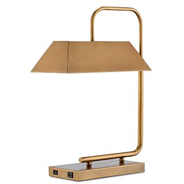 Hoxton 2-Light Table Lamp in Light Antique Brass
