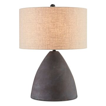 Zea 1-Light Table Lamp in Antique Black