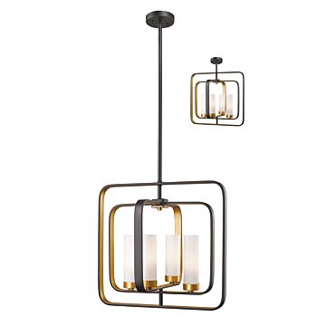 Z-Lite Aideen 4-Light Pendant Light In Bronze Gold