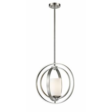 Z-Lite Ashling 1-Light Mini Pendant Light In Brushed Nickel