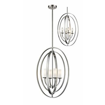 Z-Lite Ashling 4-Light Pendant Light In Brushed Nickel