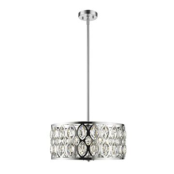 Z-Lite Dealey 5-Light Chandelier In Chrome