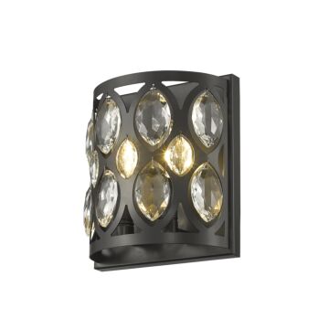 Z-Lite Dealey 2-Light Wall Sconce In Matte Black