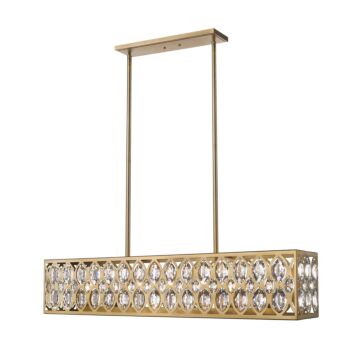 Z-Lite Dealey 7-Light Chandelier In Heirloom Brass