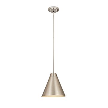 Z-Lite Eaton 1-Light Pendant Light In Brushed Nickel