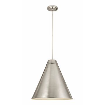 Z-Lite Eaton 1-Light Pendant Light In Brushed Nickel