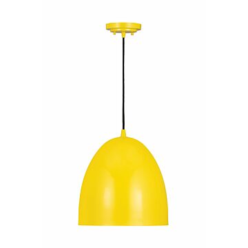 Z-Lite Z Studio Dome Pendant 1-Light Pendant Light In Yellow