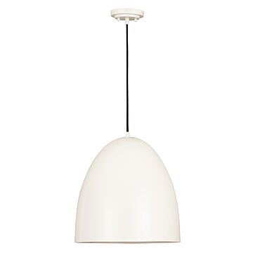 Z-Lite Z Studio Dome Pendant 3-Light Pendant Light In Matte White