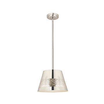 Z-Lite Maddox 1-Light Chandelier In Polished Nickel