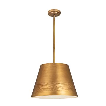 Z-Lite Maddox 1-Light Chandelier In Rubbed Brass