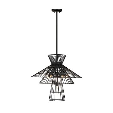 Z-Lite Alito 6-Light Chandelier In Matte Black