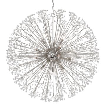 Dunkirk 16 Light Chandelier in Polished Nickel by Hudson Valley