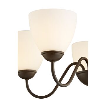 Quorum Quorum Home 5 Light 18 Inch Transitional Chandelier in Oiled Bronze