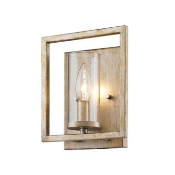 Marco WG One Light Wall Sconce in White Gold by Golden