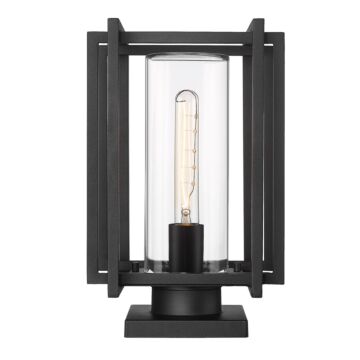 Tribeca NB One Light Outdoor Pier Mount in Natural Black by Golden