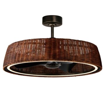 Tulum LED Fandelight in Dark Bronze by Maxim