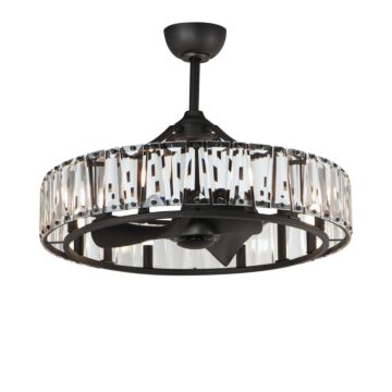 Odeon LED Fandelight in Black by Maxim