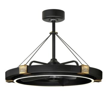 Jewel LED Fandelight in Black   Gold by Maxim