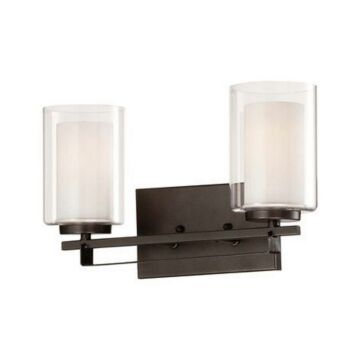 Parsons Studio Two Light Bath Bar in Smoked Iron by MinkaLavery