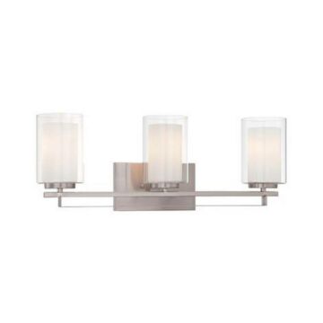 Parsons Studio Three Light Bath Bar in Brushed Nickel by MinkaLavery