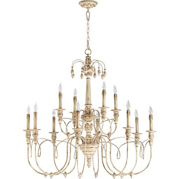 Salento 12 Light Chandelier in Persian White by Quorum International