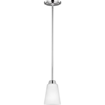 Generation Lighting Kerrville 6" Mini Pendant in Chrome
