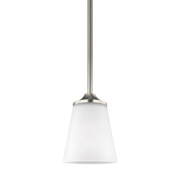 Generation Lighting Hanford 7" Mini Pendant in Brushed Nickel
