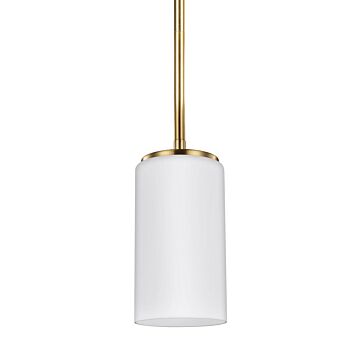 Generation Lighting Alturas 7 Mini Pendant in Satin Brass