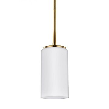 Generation Lighting Alturas 7 Mini Pendant in Satin Brass