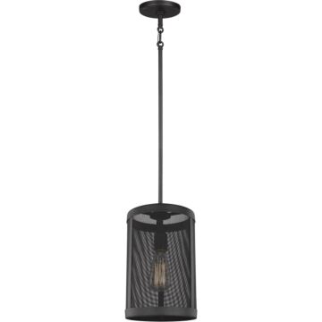 Gereon One Light Mini Pendant in Black by Visual Comfort Studio