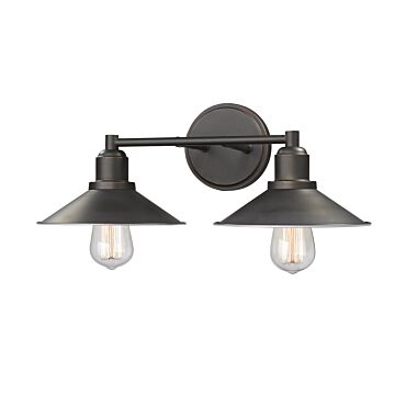 Z-Lite Casa 2-Light Bathroom Vanity Light In Olde Bronze