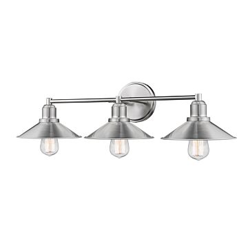 Z-Lite Casa 3-Light Bathroom Vanity Light In Brushed Nickel