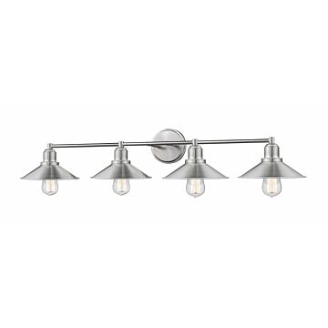 Z-Lite Casa 4-Light Bathroom Vanity Light In Brushed Nickel