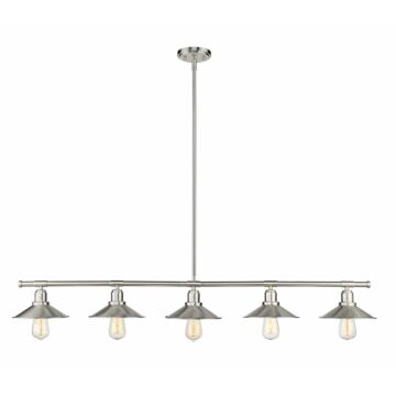 Z-Lite Casa 5-Light Linear Pendant Light In Brushed Nickel